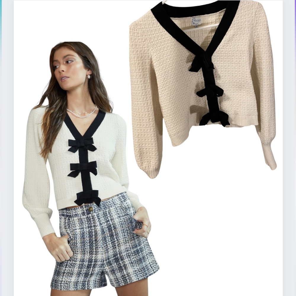 Stella Front Bow Cardigan